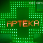 Krzyż Apteczny LED 