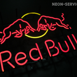 Logo RedBull neon szklany