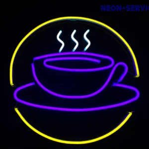 Logo Filiżanka LED neon